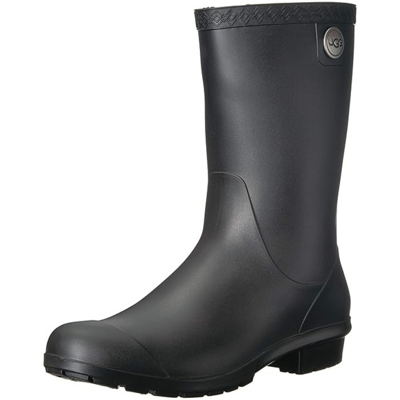 UGG Women's Sienna Matte Rain Boots | Color/Black | NEW!!☔️⛈️🌧️🌦️☔️ - Picture 5 of 16